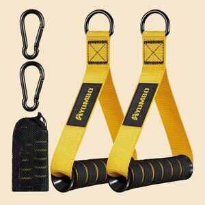 Resistance Bands Handles For Gym Cable Machine Attachment Exercise Rubber Grip